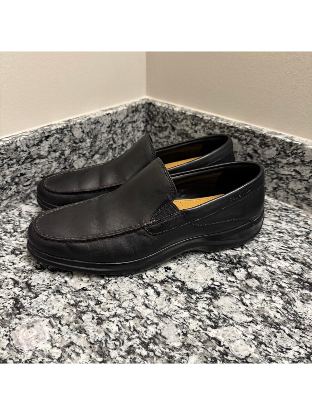 Cole Haan Grand OS Black Leather Slip-On Men's Loafers Dress Shoes Size 11.5